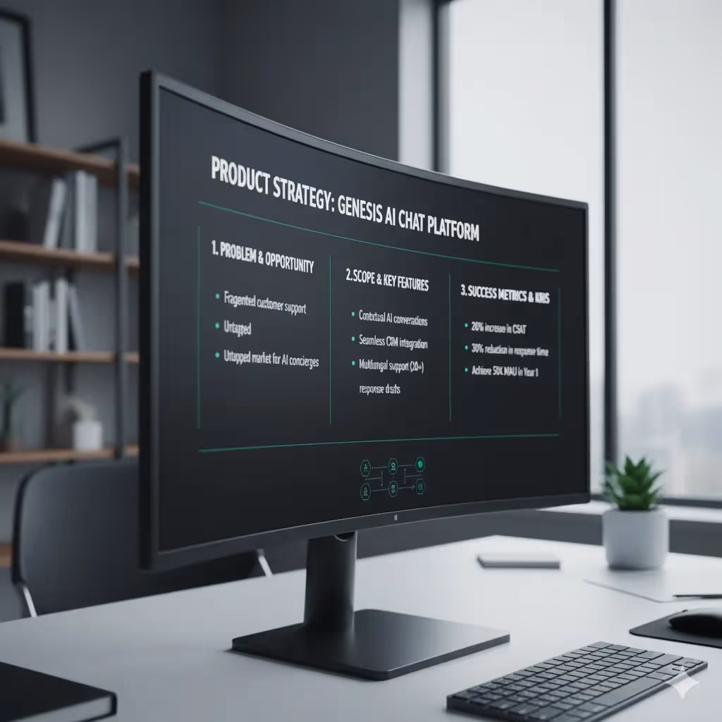 Product brief wireframe